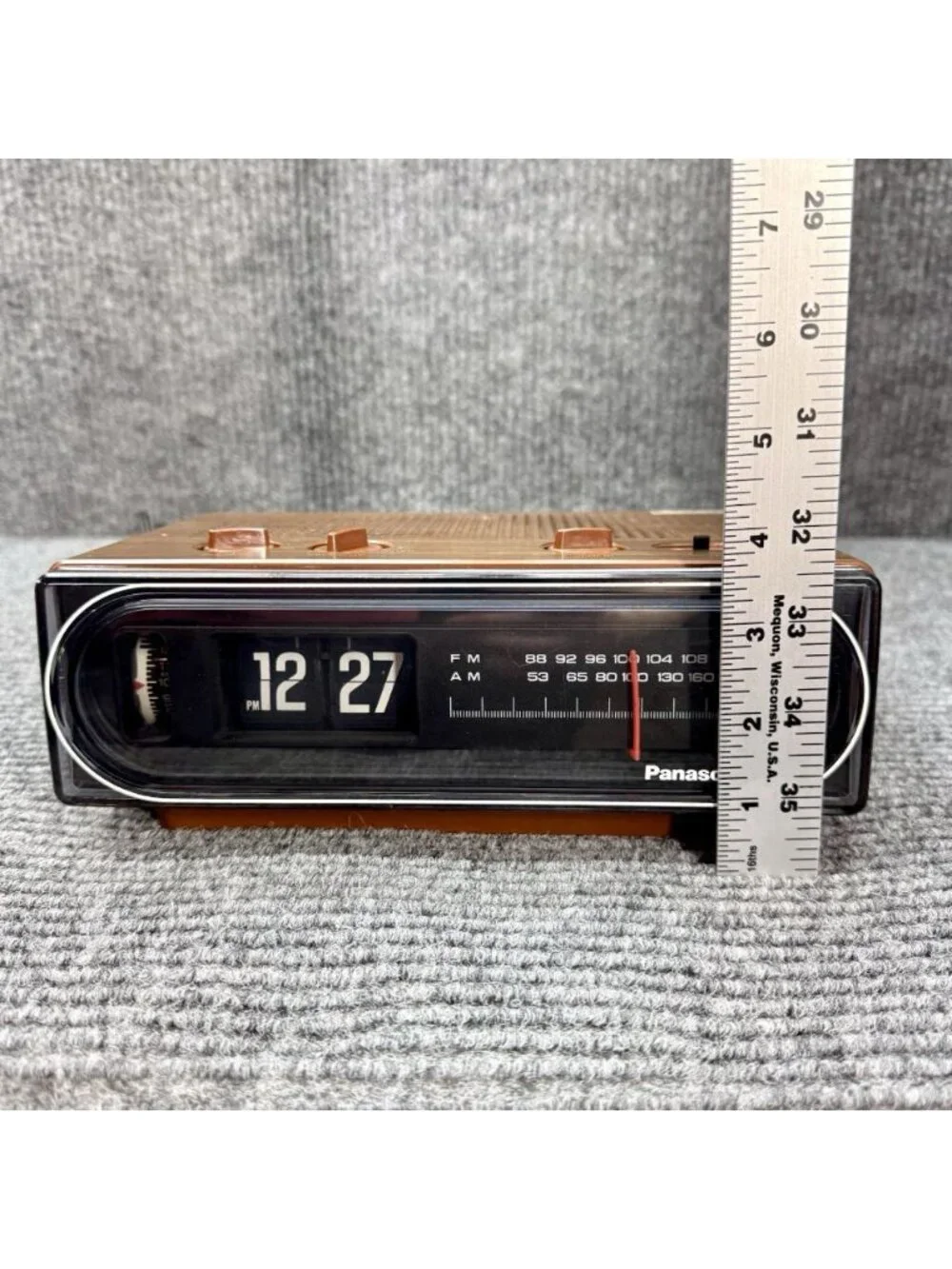 Vintage Panasonic RC-6015 Flip Clock AM FM Radio Back to the Future *Working